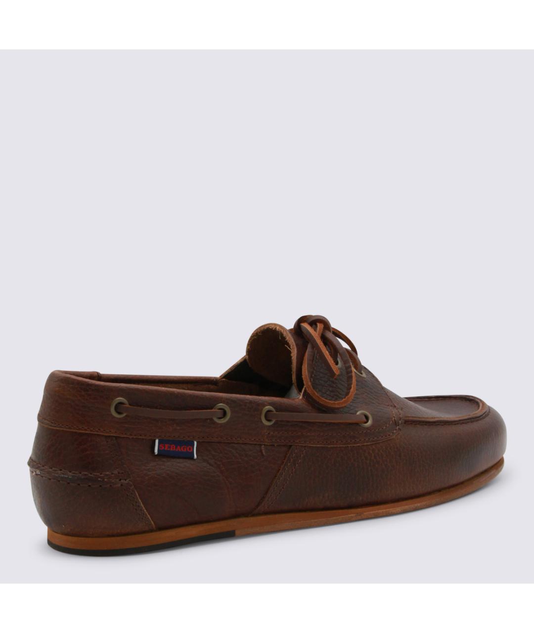 SEBAGO Коричневые кожаные лоферы, фото 3