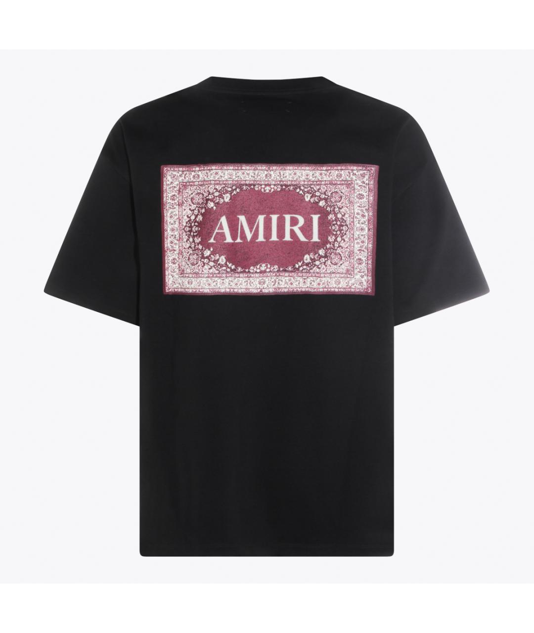 AMIRI Черная хлопковая футболка, фото 2
