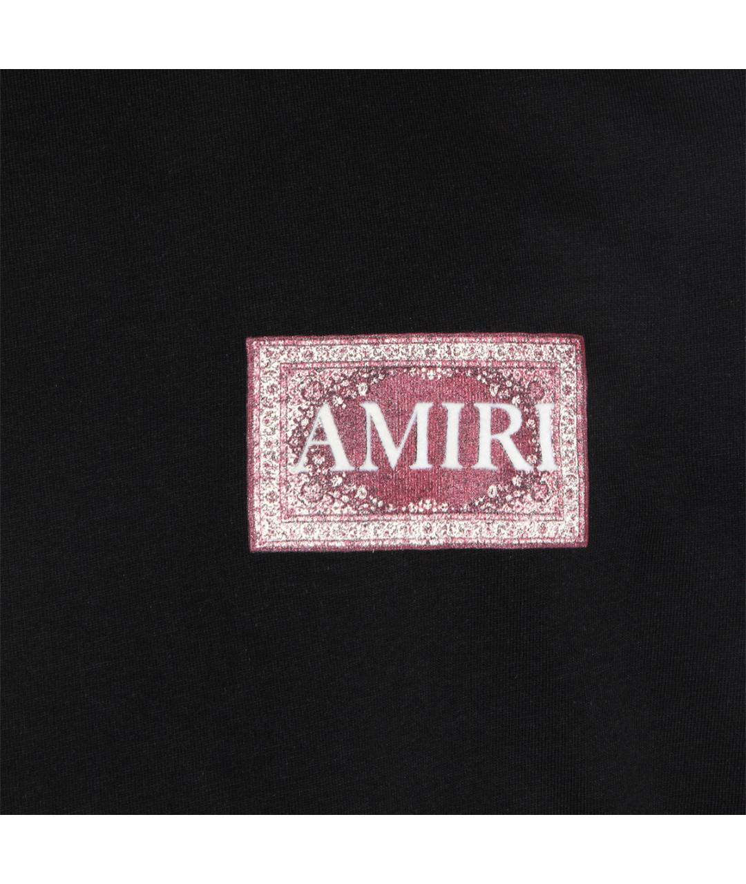 AMIRI Черная хлопковая футболка, фото 3