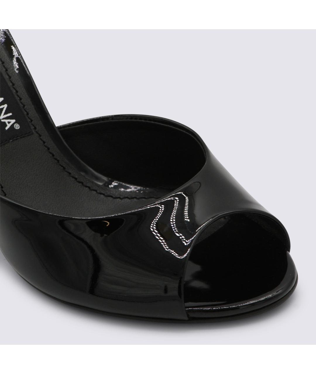DOLCE&GABBANA Черные мюли, фото 4