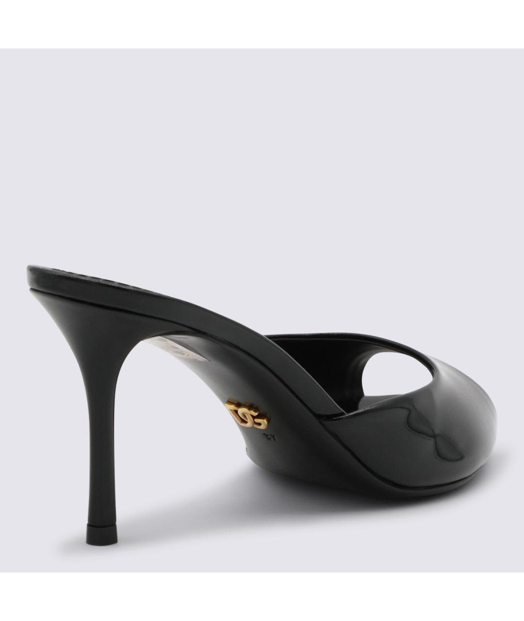 DOLCE&GABBANA Черные мюли, фото 3