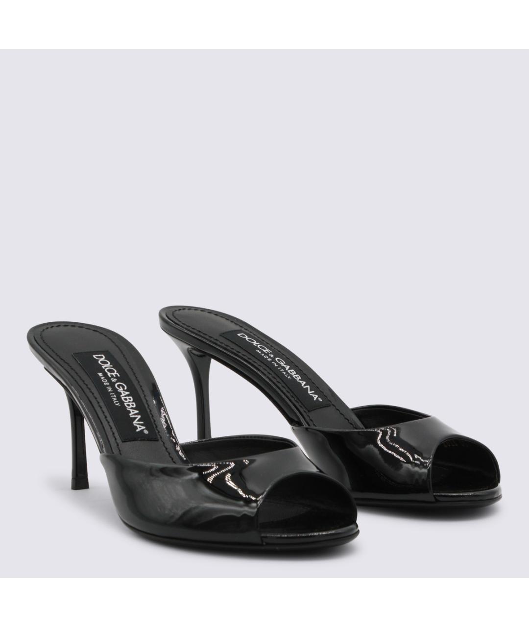 DOLCE&GABBANA Черные мюли, фото 2