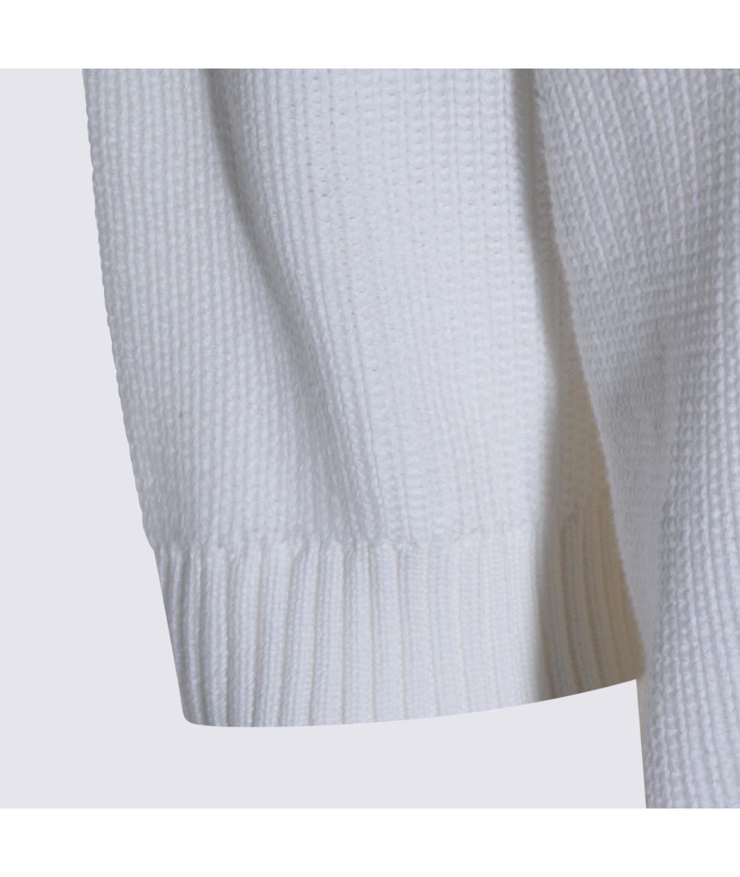 BRUNELLO CUCINELLI Белое хлопковое поло с коротким рукавом, фото 4