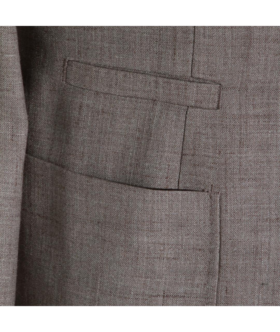 BRUNELLO CUCINELLI Бежевый шерстяной пиджак, фото 5