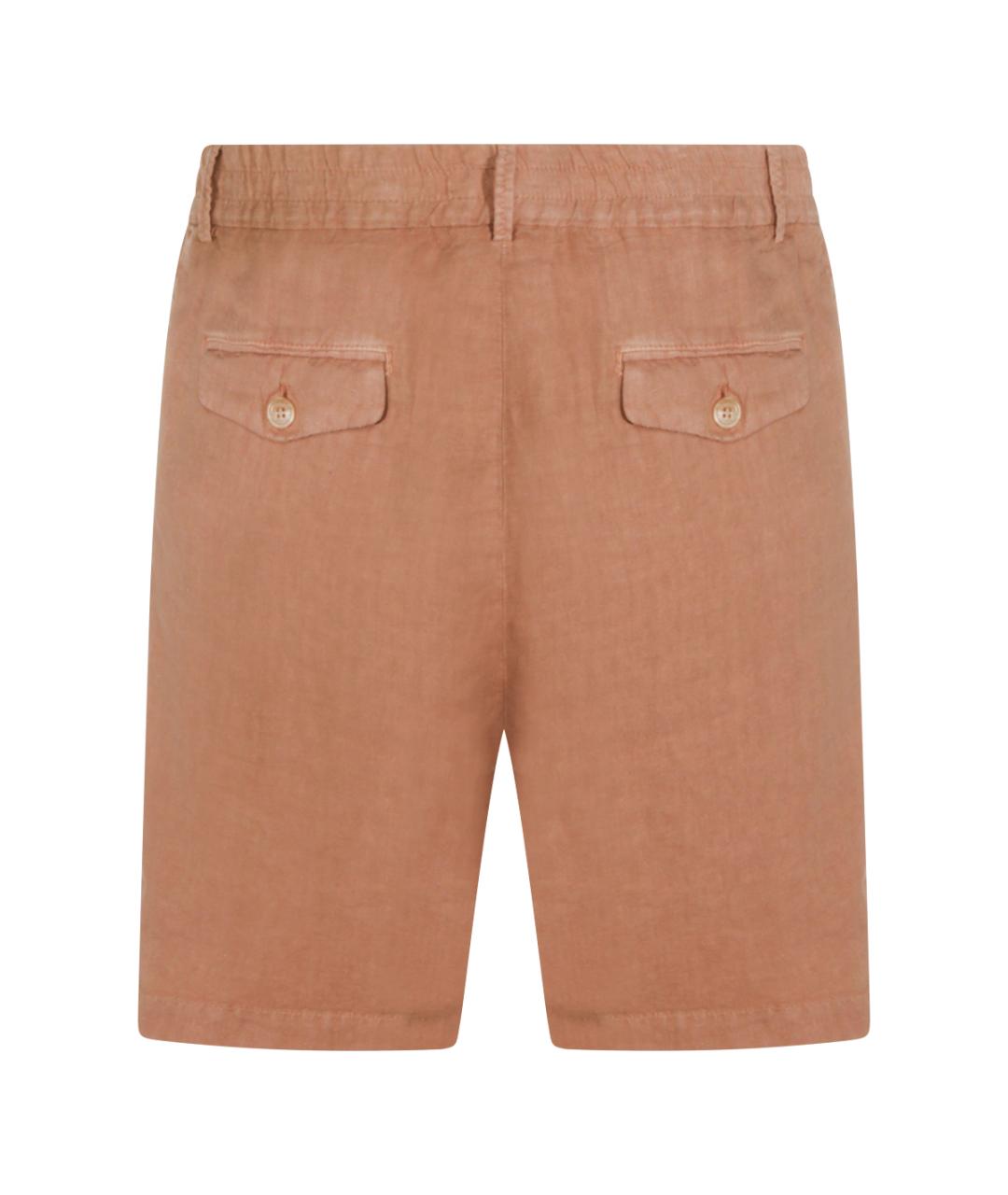 BRUNELLO CUCINELLI Бежевые льняные шорты, фото 2