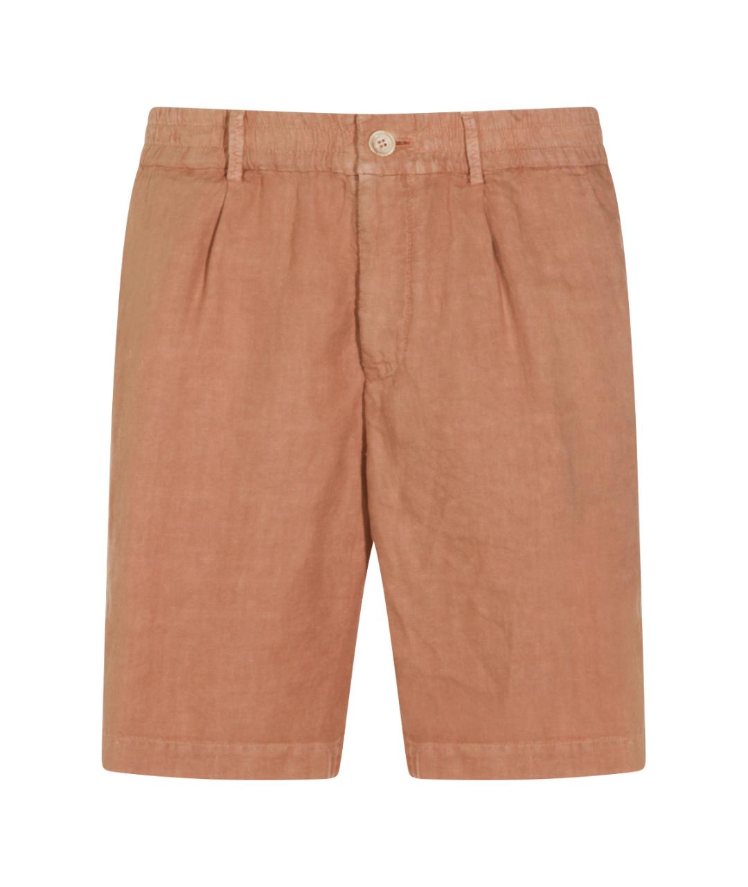 BRUNELLO CUCINELLI Бежевые льняные шорты, фото 1