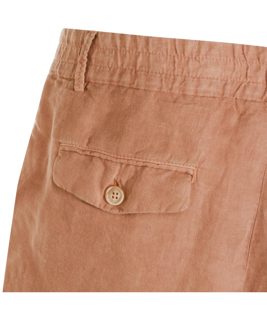 BRUNELLO CUCINELLI Бежевые льняные шорты, фото 4