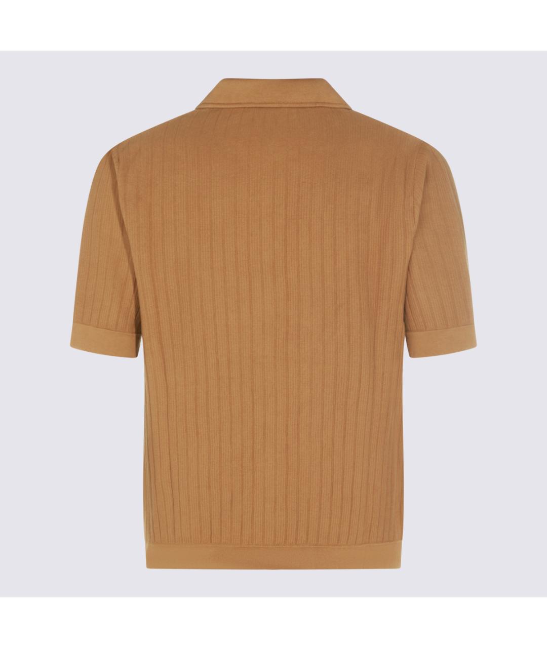 LARDINI Коричневая хлопковая кэжуал рубашка, фото 2