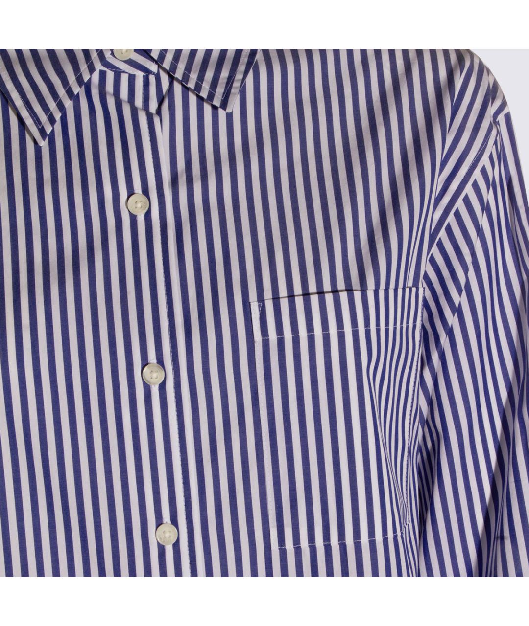 RAG & BONE Синяя хлопковая рубашка, фото 3