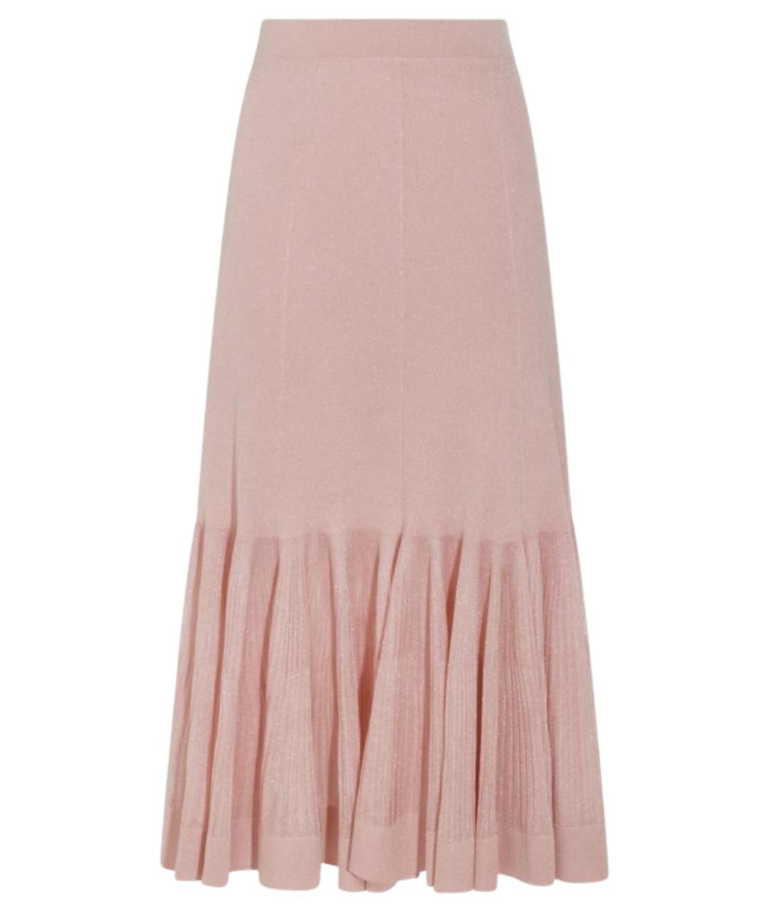 ZIMMERMANN Розовая вискозная юбка миди, фото 1