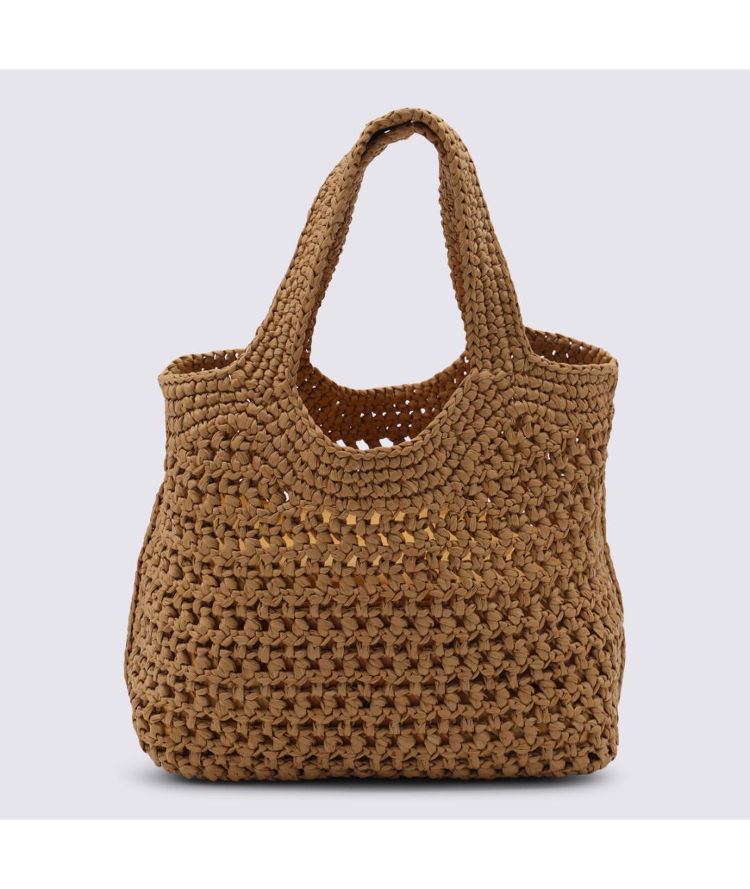 TOD'S Бежевая пелетеная сумка тоут, фото 2