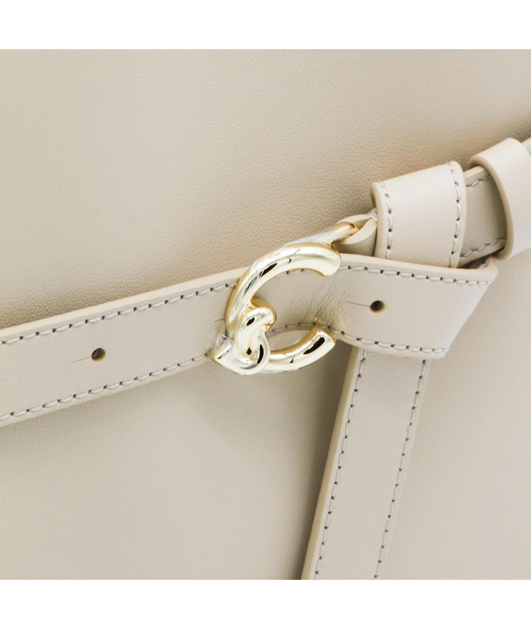 COCCINELLE Белая кожаная сумка тоут, фото 4