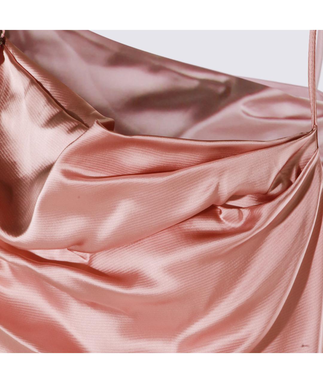 BLUMARINE Розовое вискозное вечернее платье, фото 4