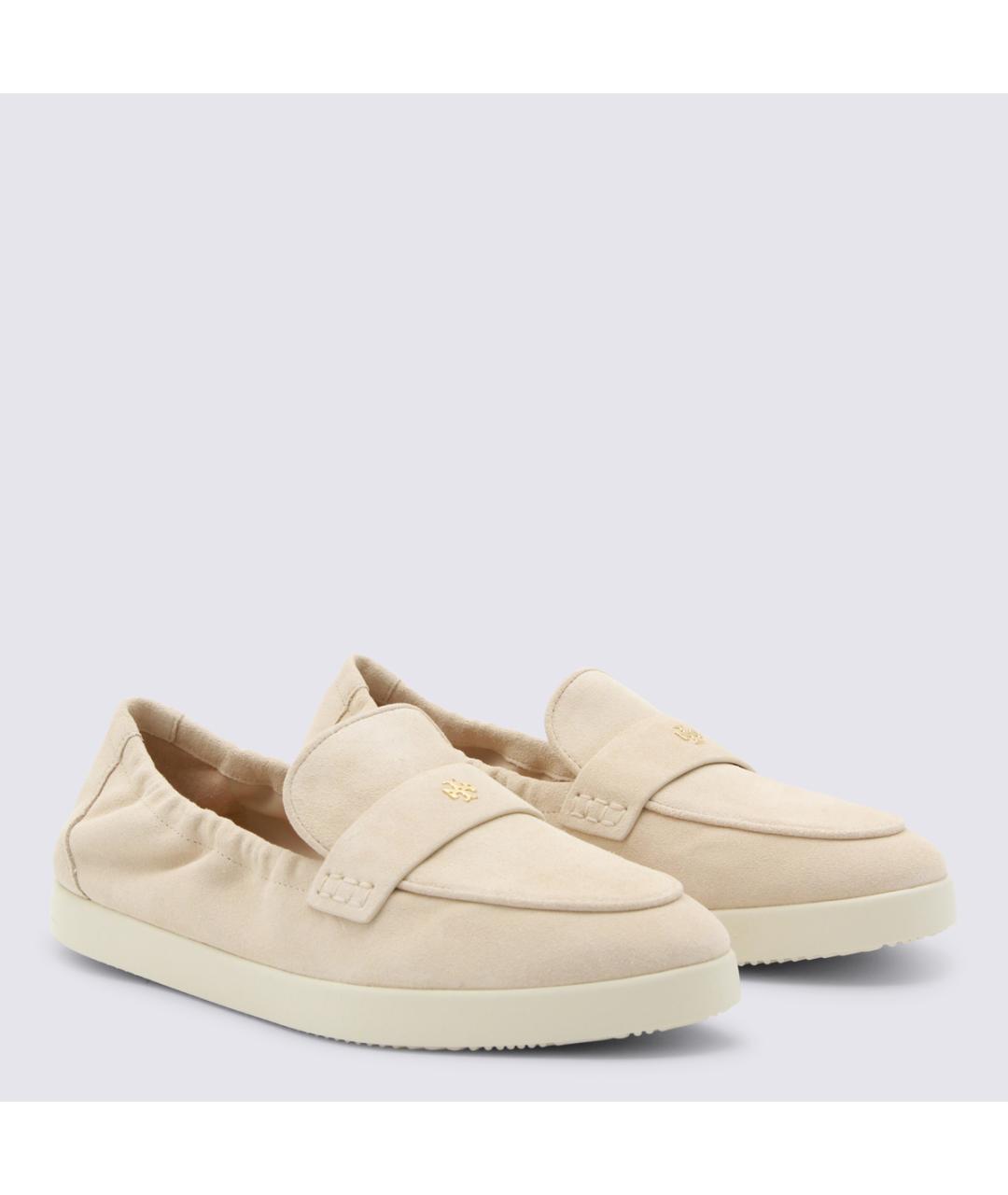 TORY BURCH Бежевые кожаные лоферы, фото 2