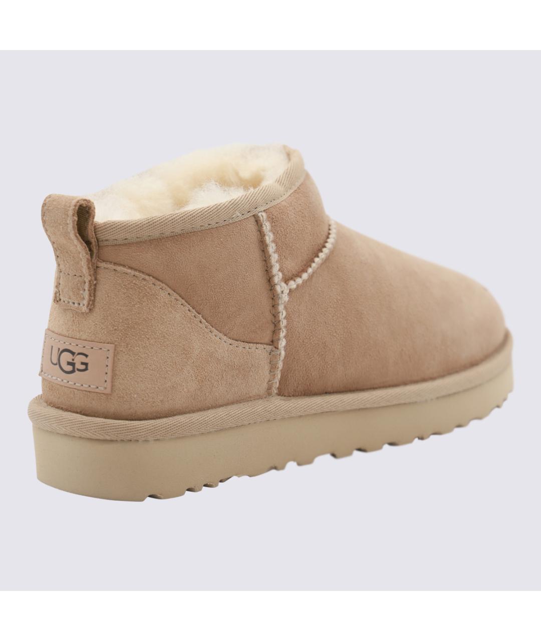 UGG AUSTRALIA Бежевые нубуковые ботинки, фото 2