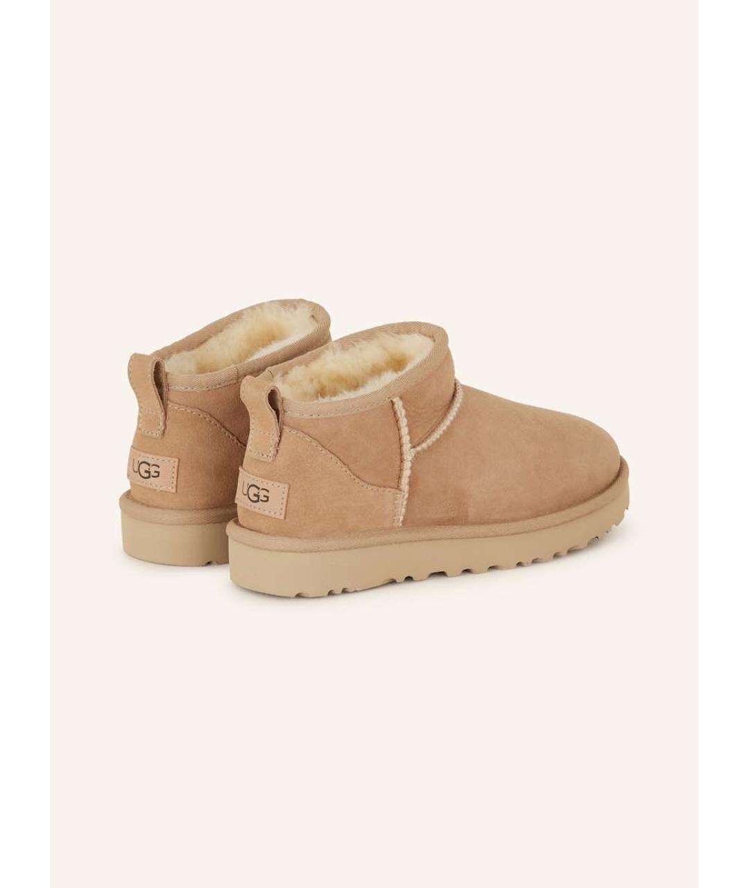 UGG AUSTRALIA Бежевые нубуковые ботинки, фото 3