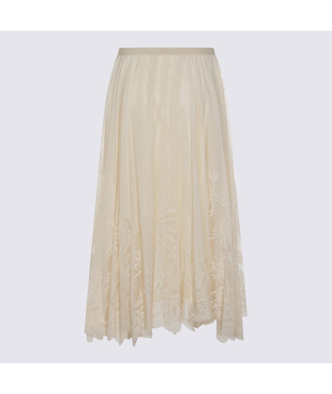 FABIANA FILIPPI Белая хлопковая юбка миди, фото 2