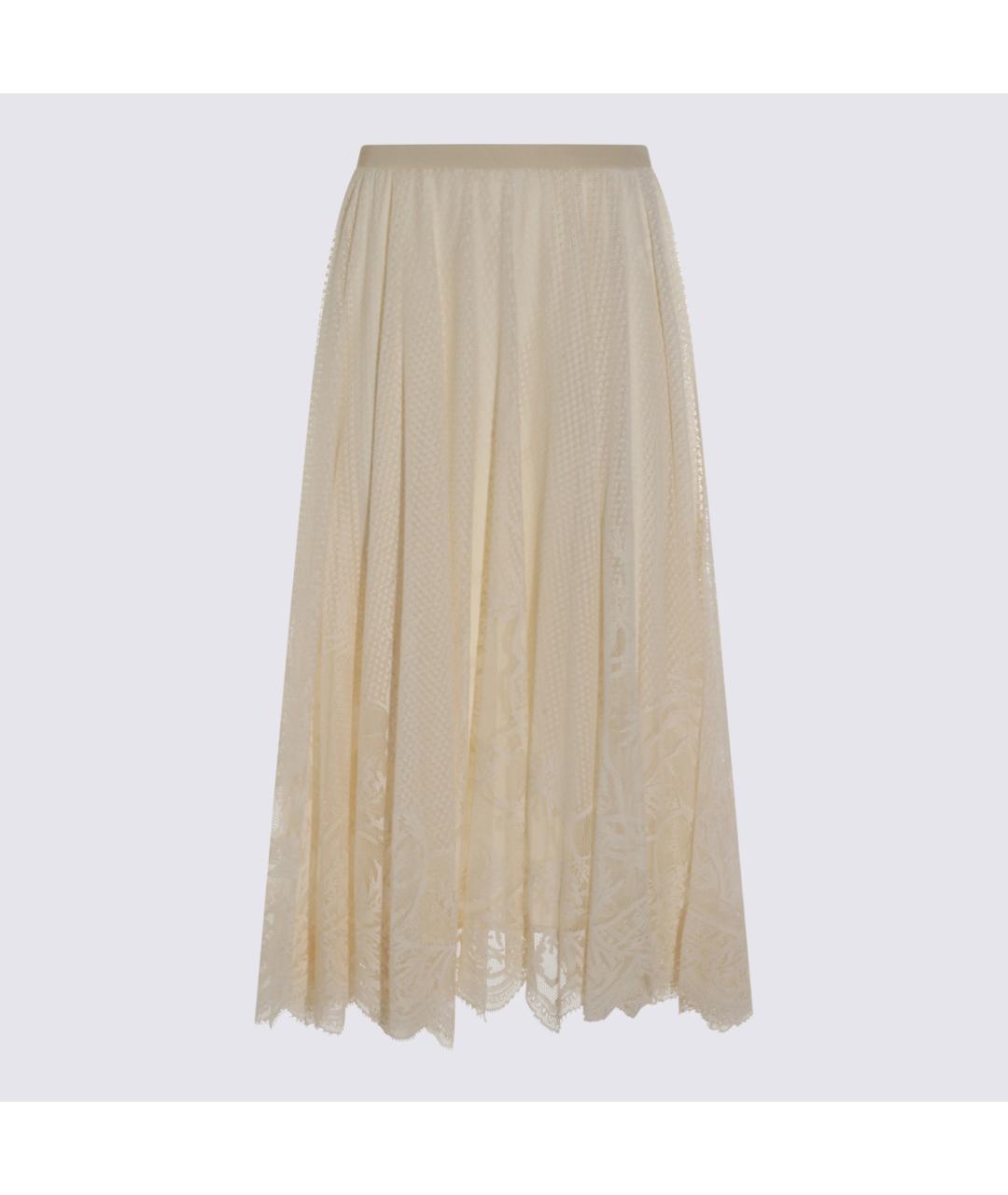 FABIANA FILIPPI Белая хлопковая юбка миди, фото 5