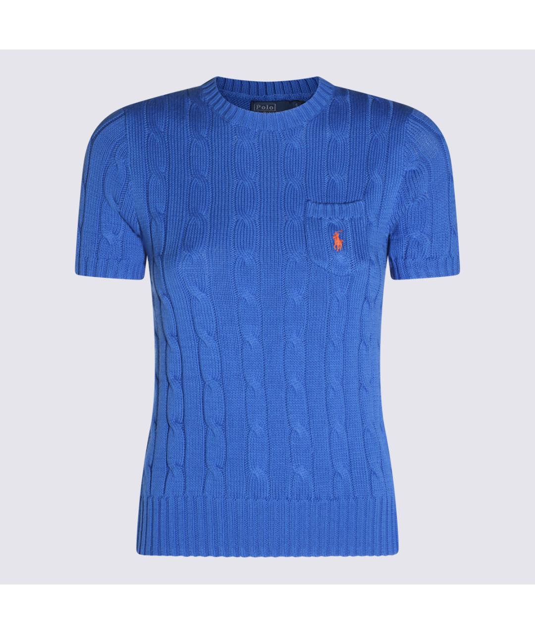 POLO RALPH LAUREN Синий хлопковый джемпер / свитер, фото 4