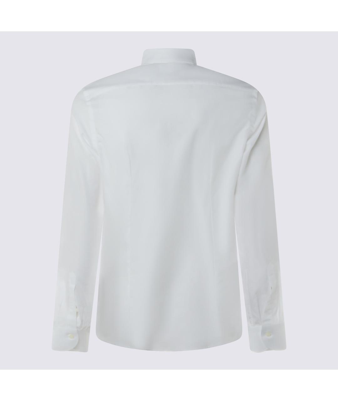CANALI Белая хлопковая классическая рубашка, фото 2
