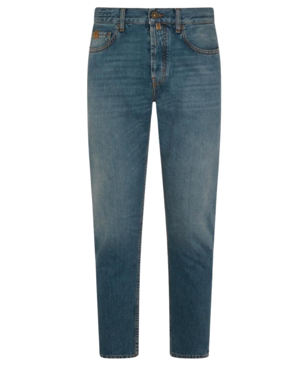 JACOB COHEN Синие хлопковые джинсы скинни, фото 1