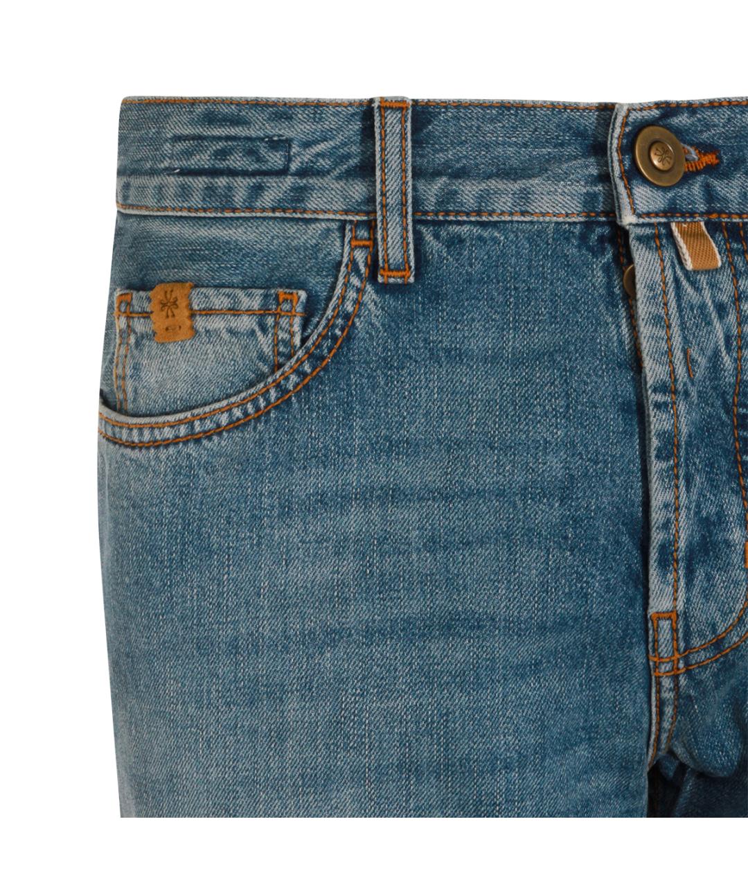 JACOB COHEN Синие хлопковые джинсы скинни, фото 3