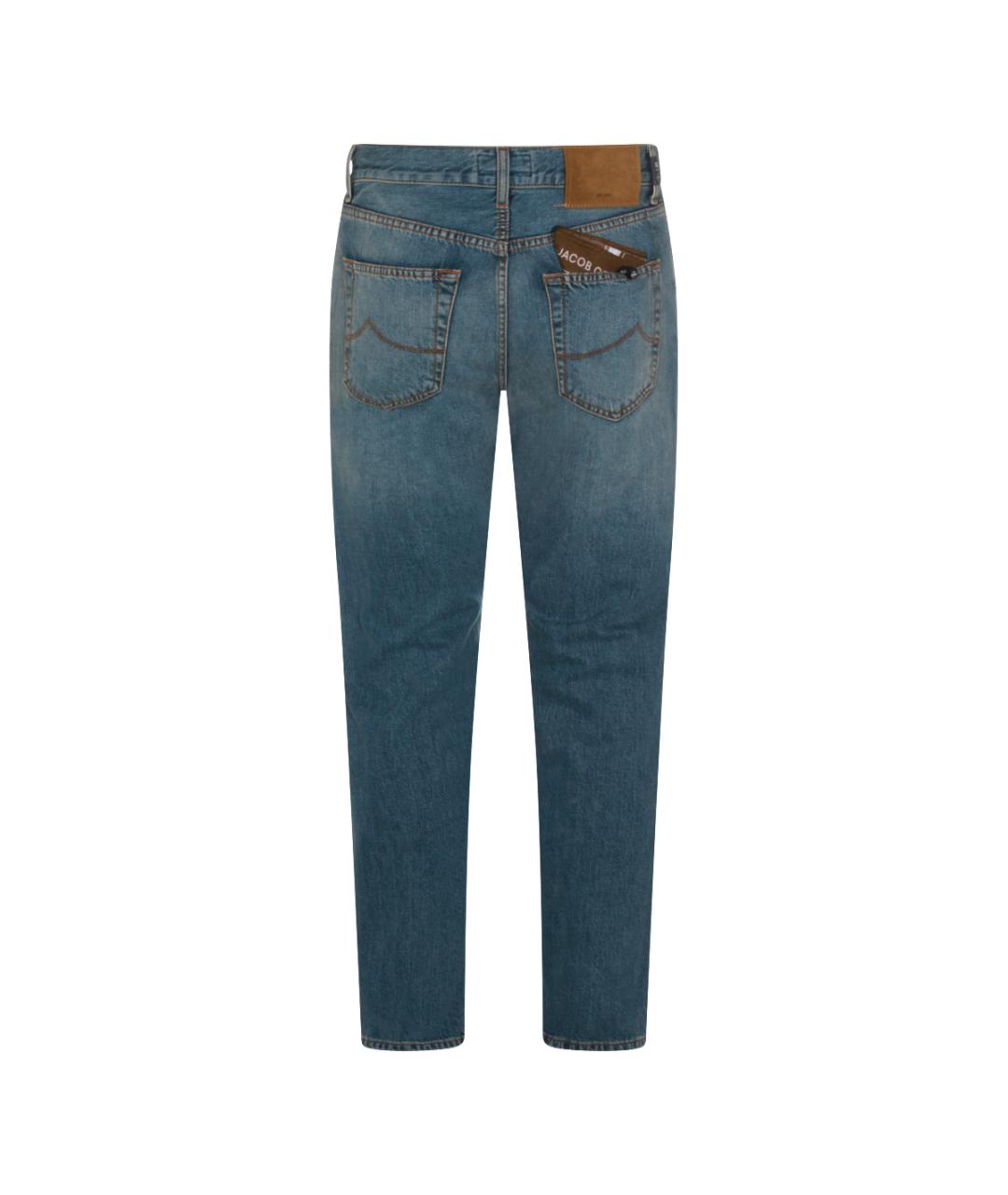 JACOB COHEN Синие хлопковые джинсы скинни, фото 2