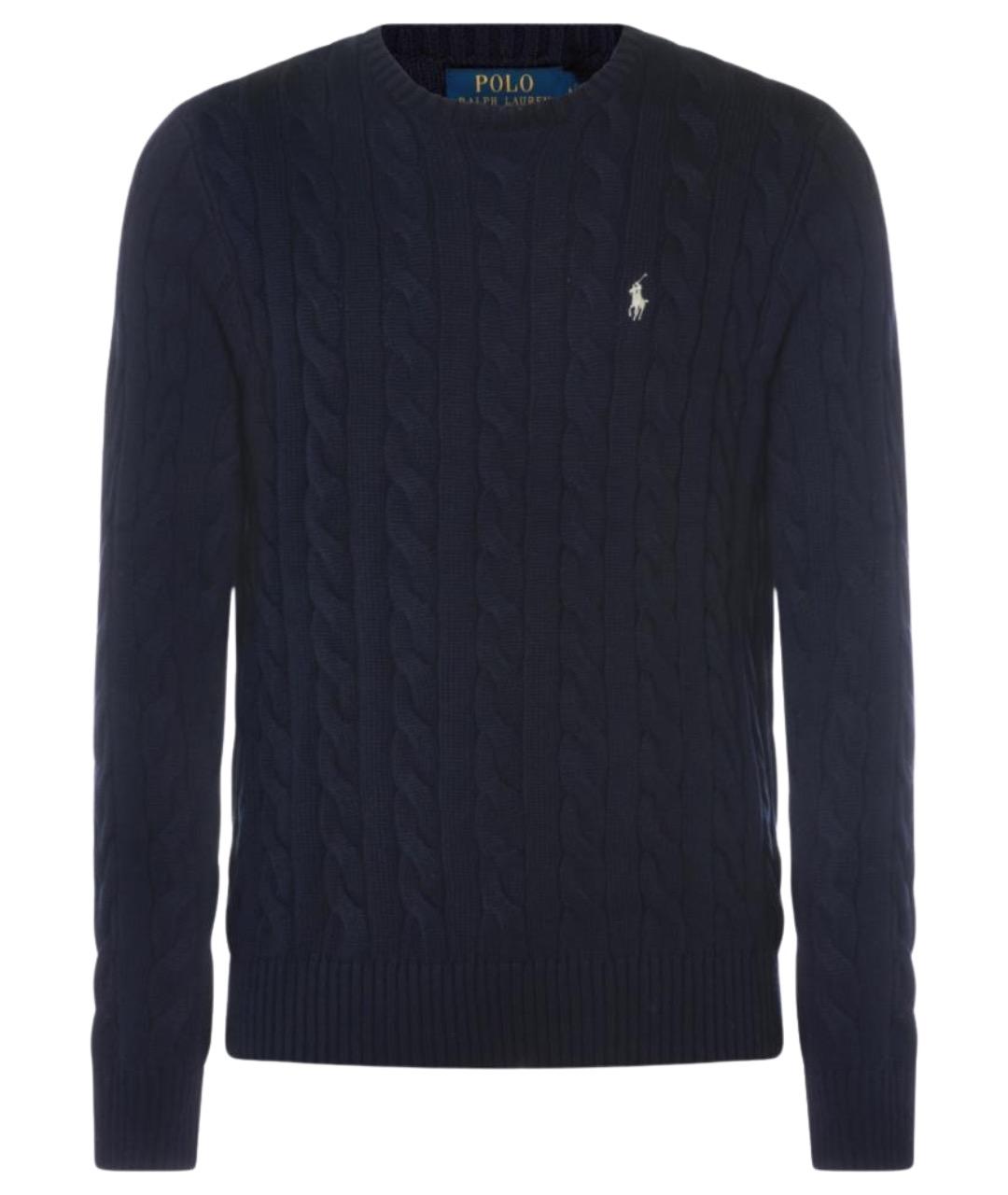 POLO RALPH LAUREN Синий хлопковый джемпер / свитер, фото 1