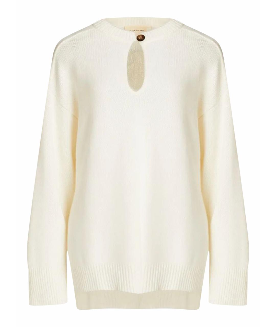 LOULOU DE SAISON Белый кашемировый джемпер / свитер, фото 1