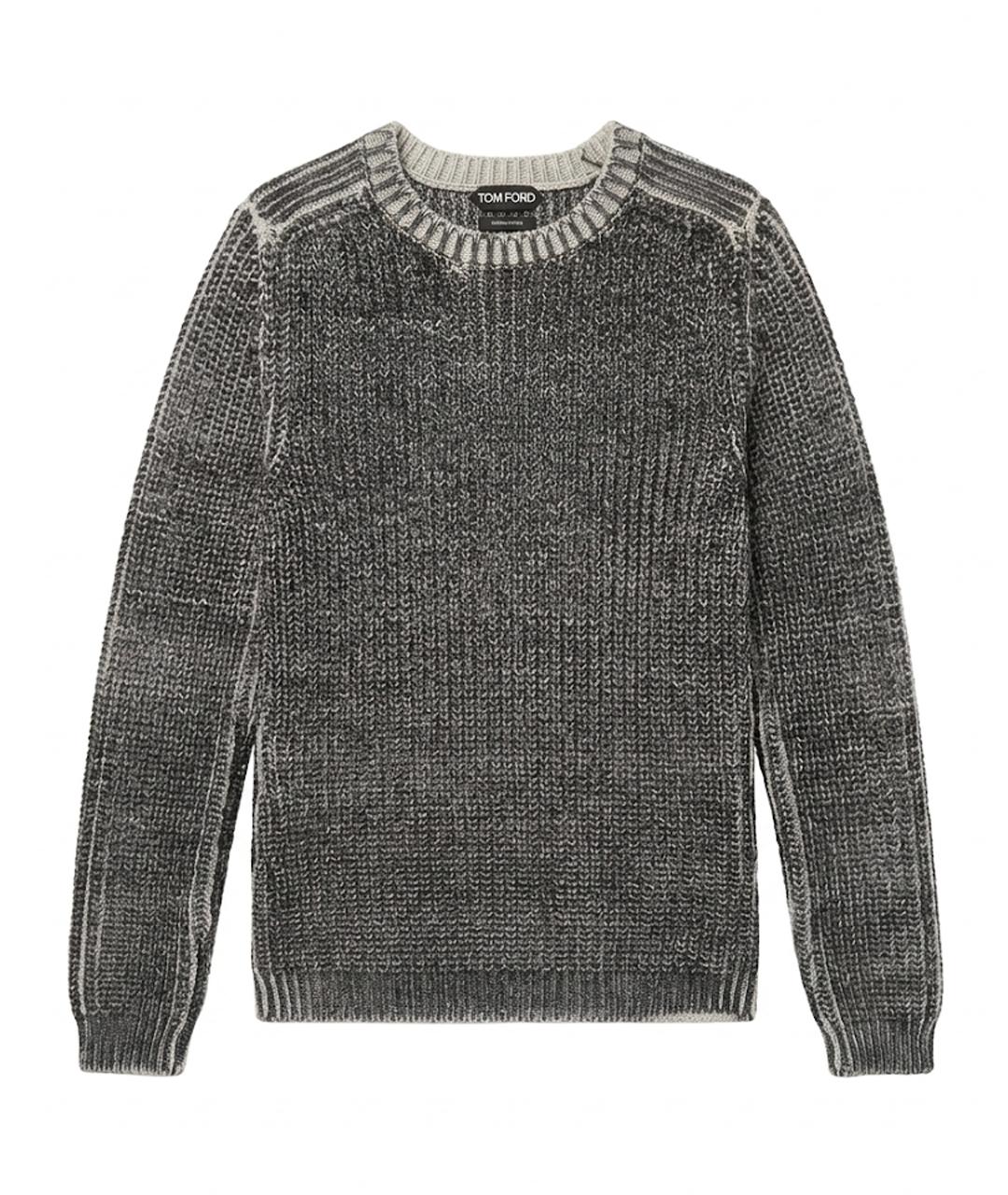 TOM FORD Антрацитовый шерстяной джемпер / свитер, фото 1