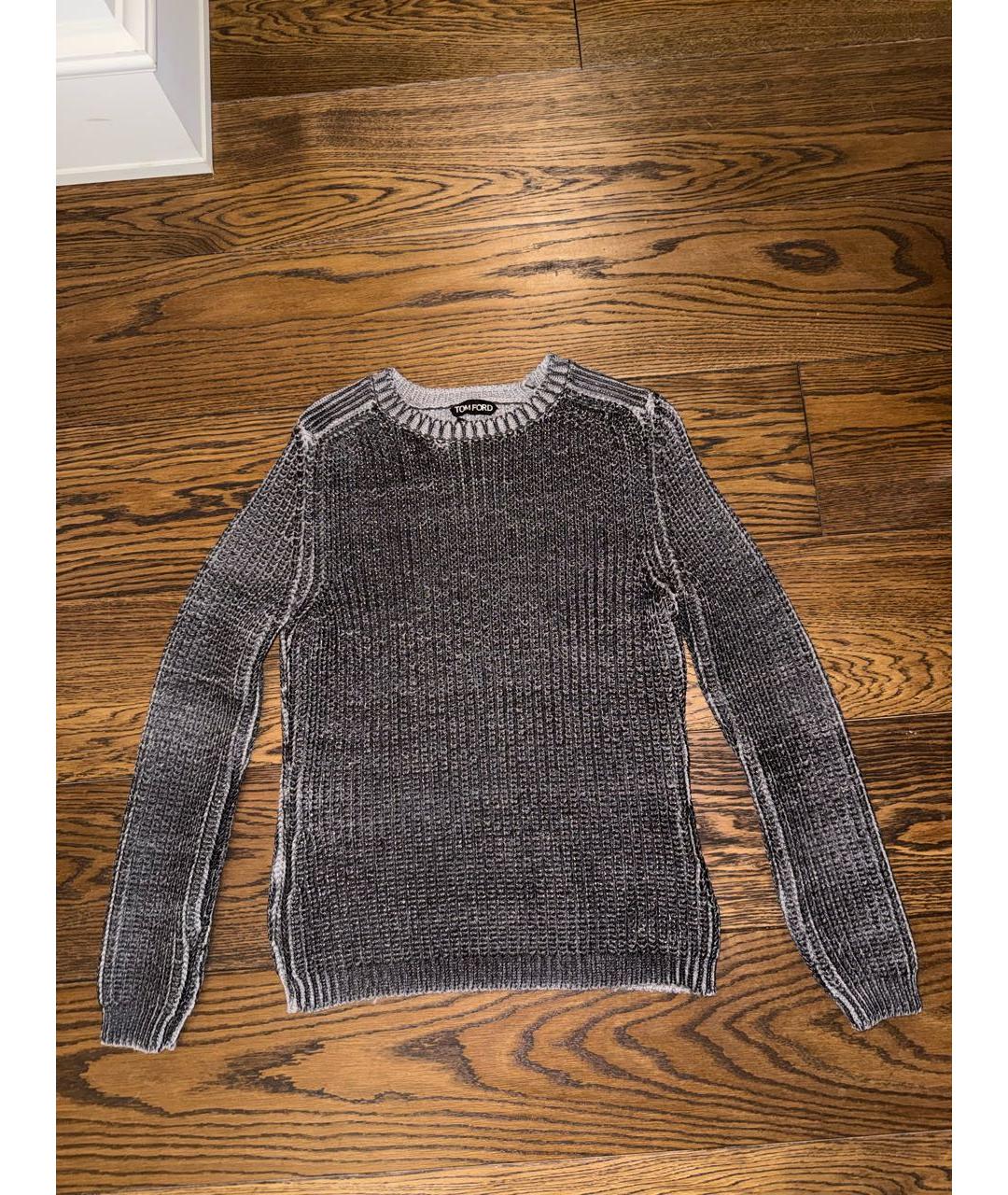 TOM FORD Антрацитовый шерстяной джемпер / свитер, фото 7