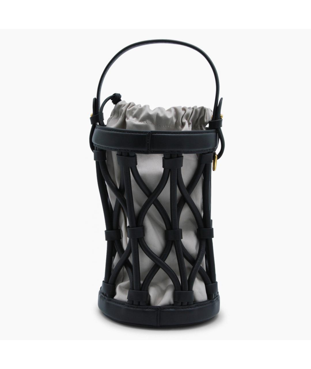 COCCINELLE Черная кожаная сумка с короткими ручками, фото 3