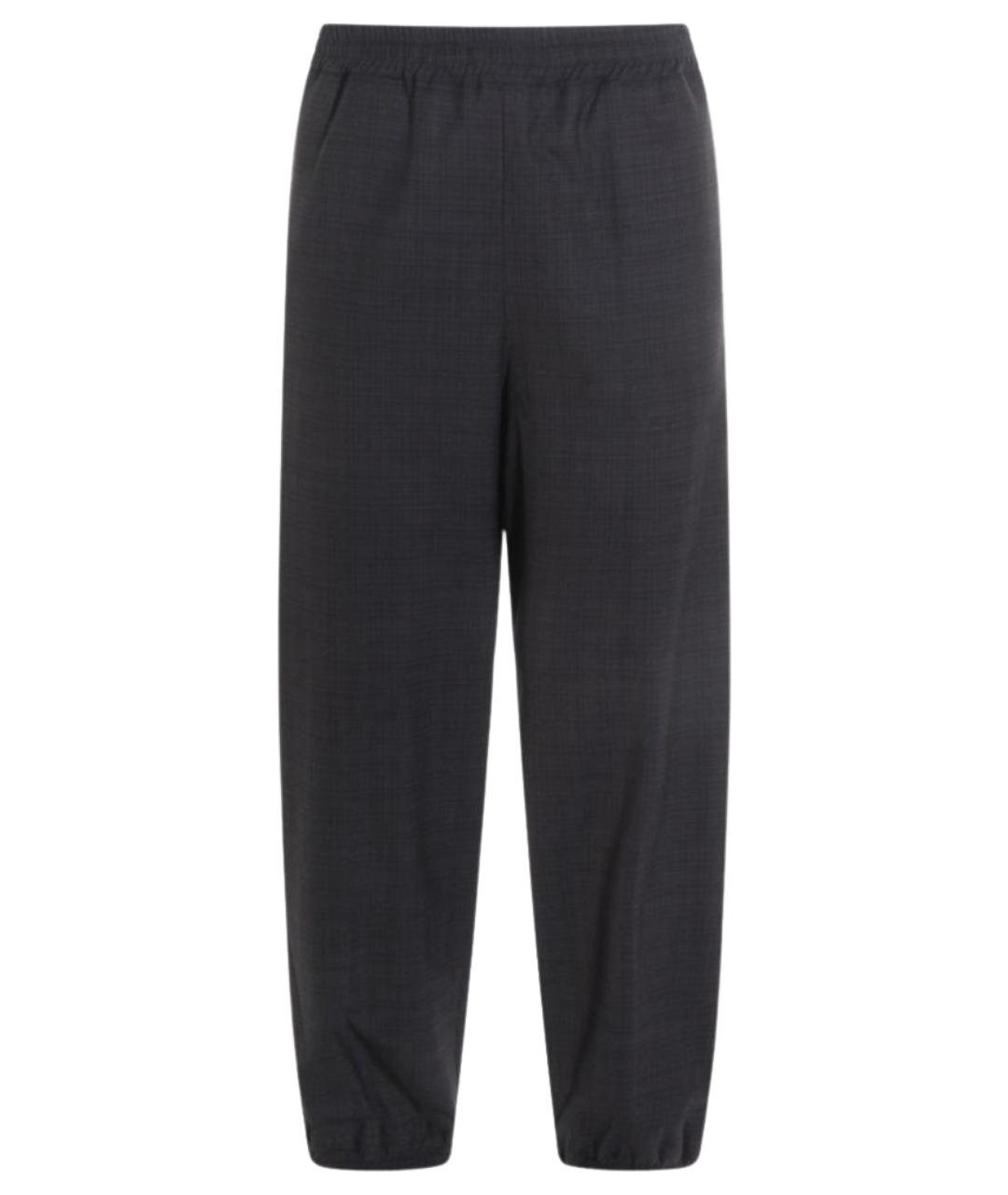 MOSCHINO Серые полиэстеровые повседневные брюки, фото 1