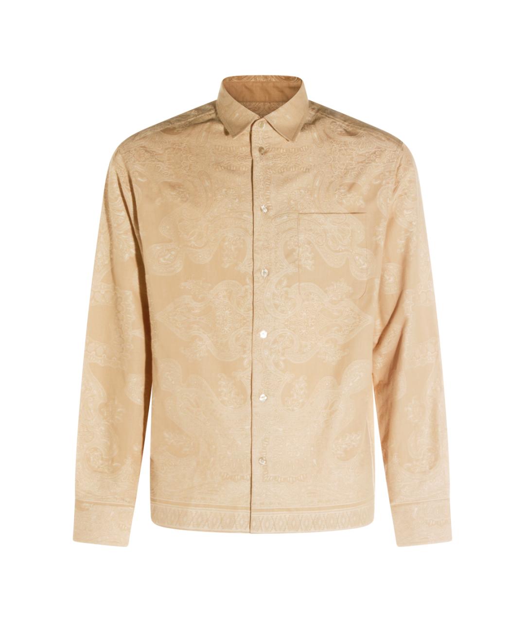 ETRO Бежевая хлопковая кэжуал рубашка, фото 1