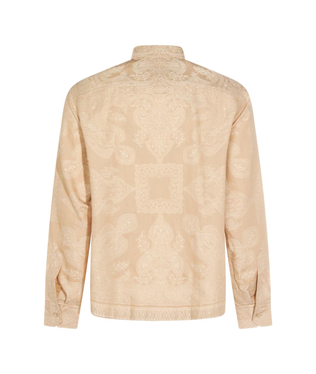 ETRO Бежевая хлопковая кэжуал рубашка, фото 2