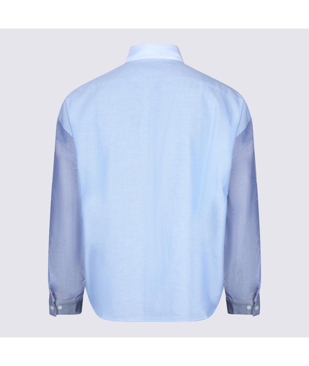 MARNI Голубая хлопковая кэжуал рубашка, фото 2