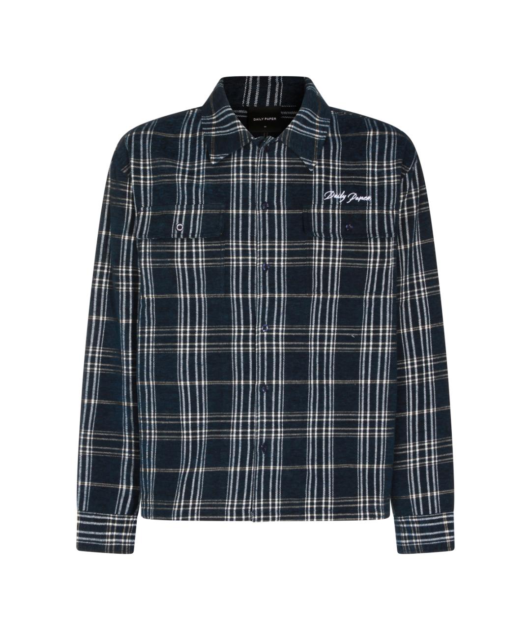 DAILY PAPER Синяя хлопковая кэжуал рубашка, фото 1