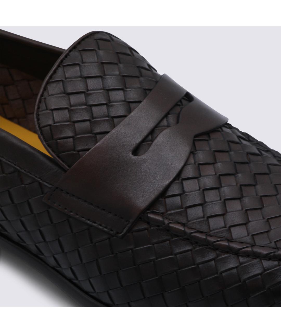 DOUCAL'S Коричневые кожаные лоферы, фото 4