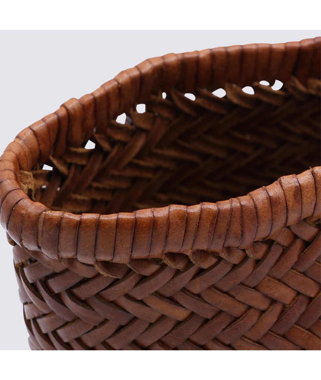 Dragon Diffusion Коричневая кожаная сумка тоут, фото 4