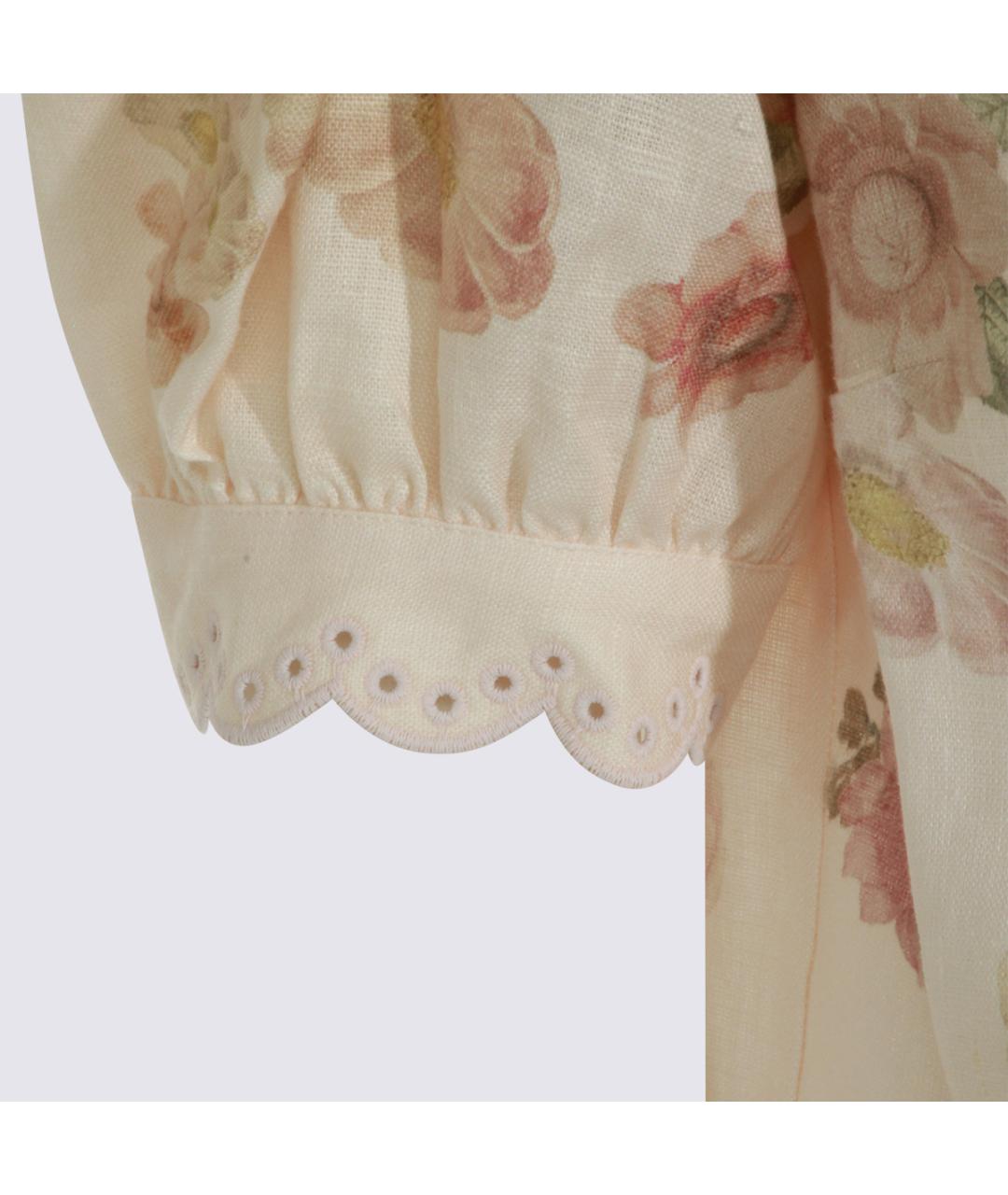 TWIN-SET Мульти льняная футболка, фото 3