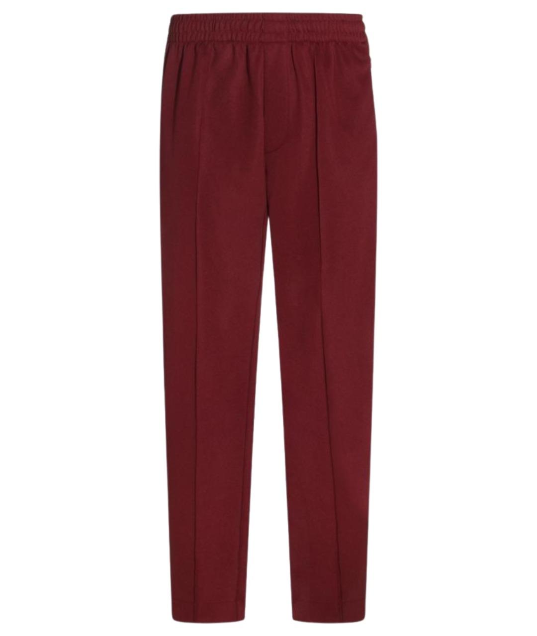 CASABLANCA Бордовые хлопковые повседневные брюки, фото 1