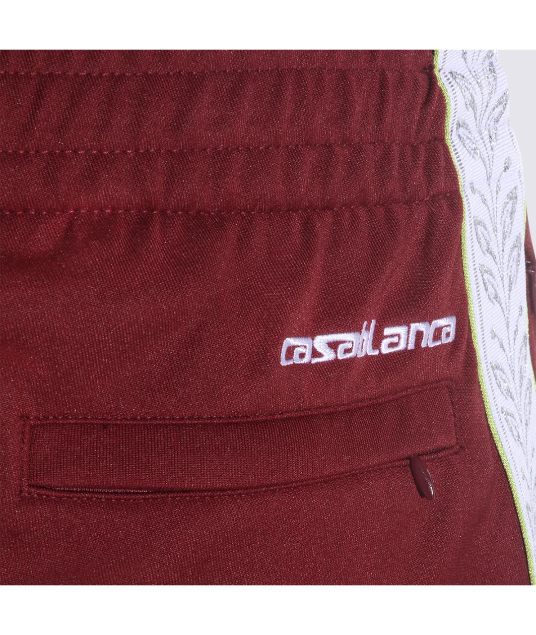 CASABLANCA Бордовые хлопковые повседневные брюки, фото 4
