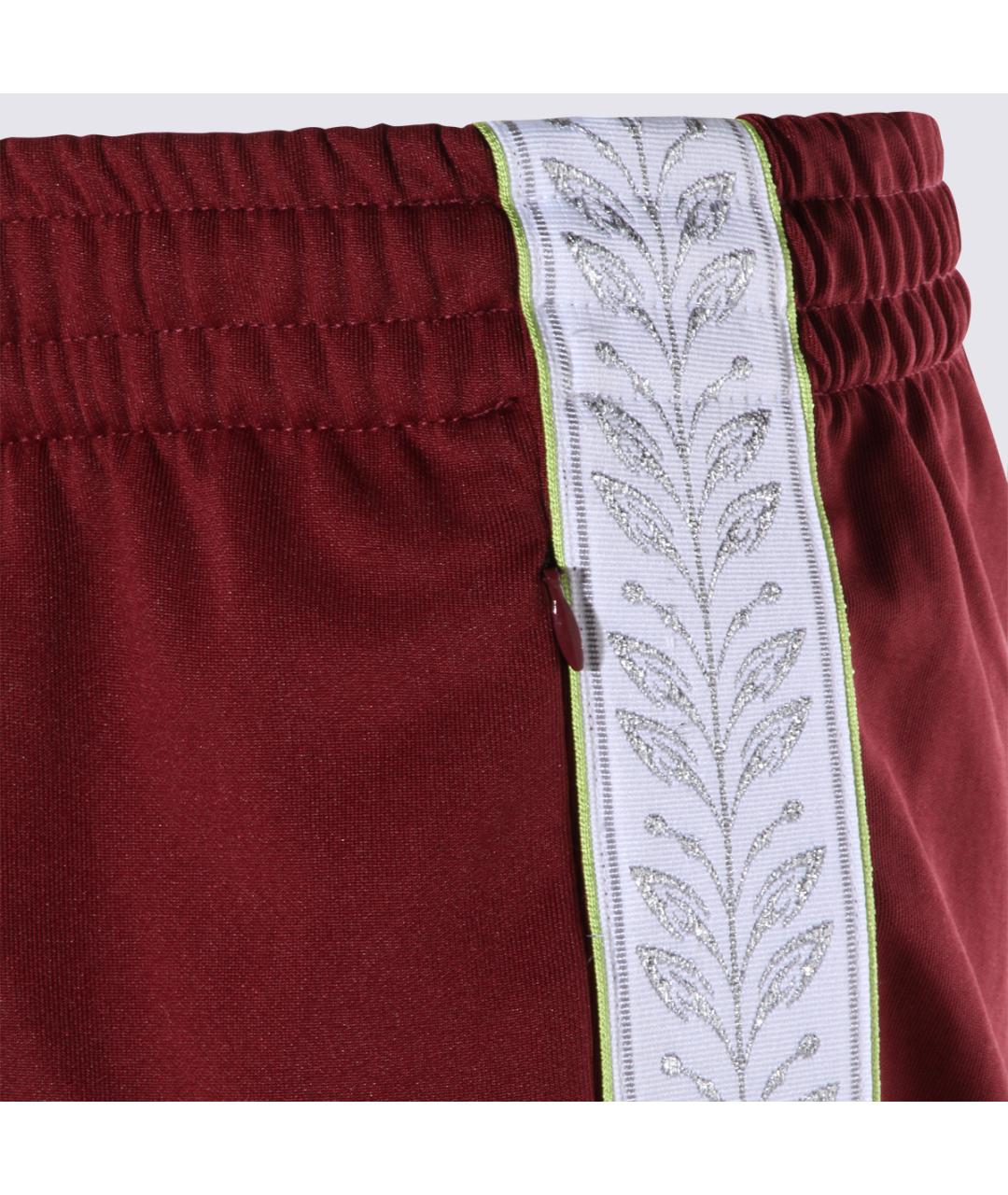 CASABLANCA Бордовые хлопковые повседневные брюки, фото 3