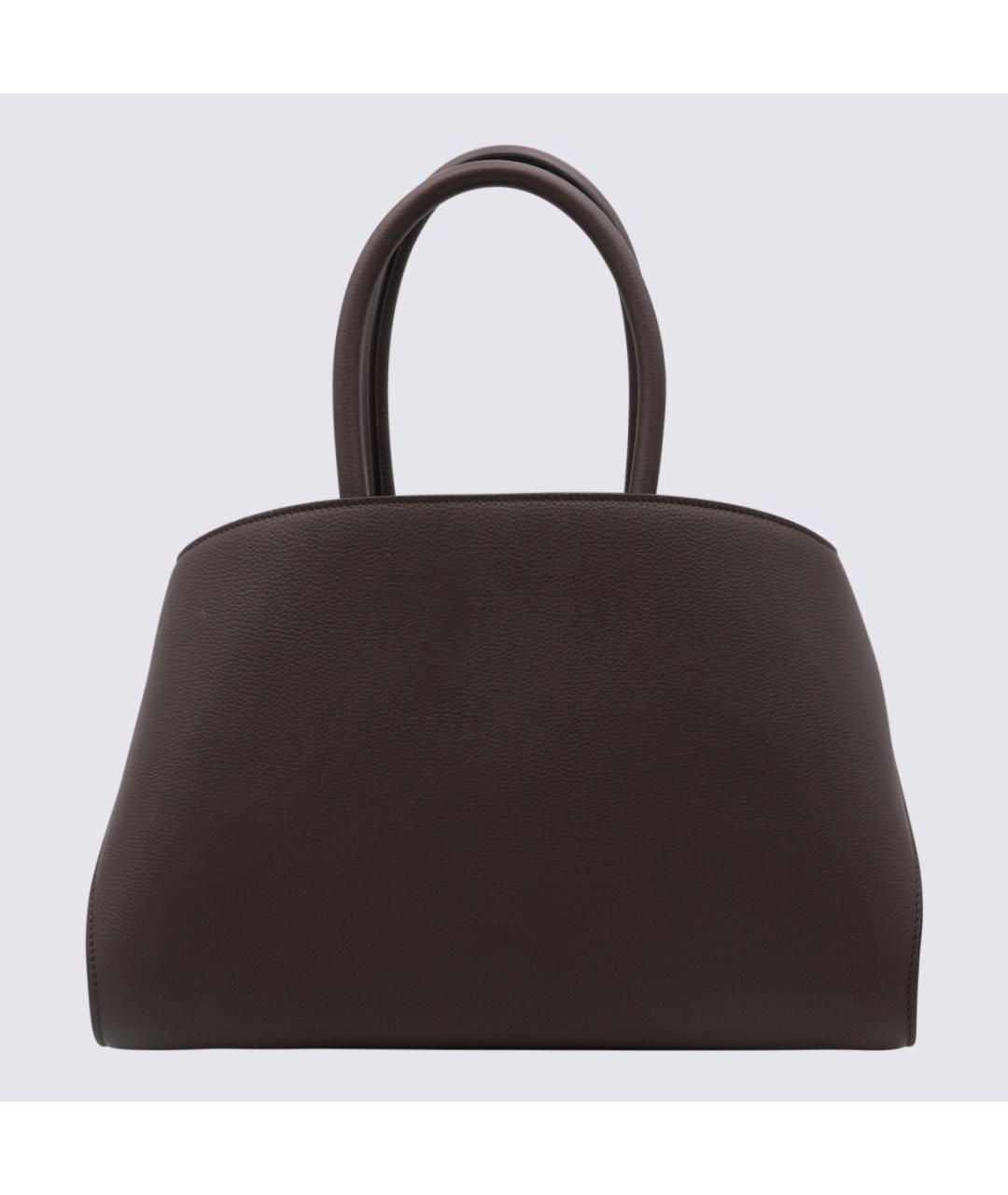 FERRAGAMO Коричневая кожаная сумка тоут, фото 2