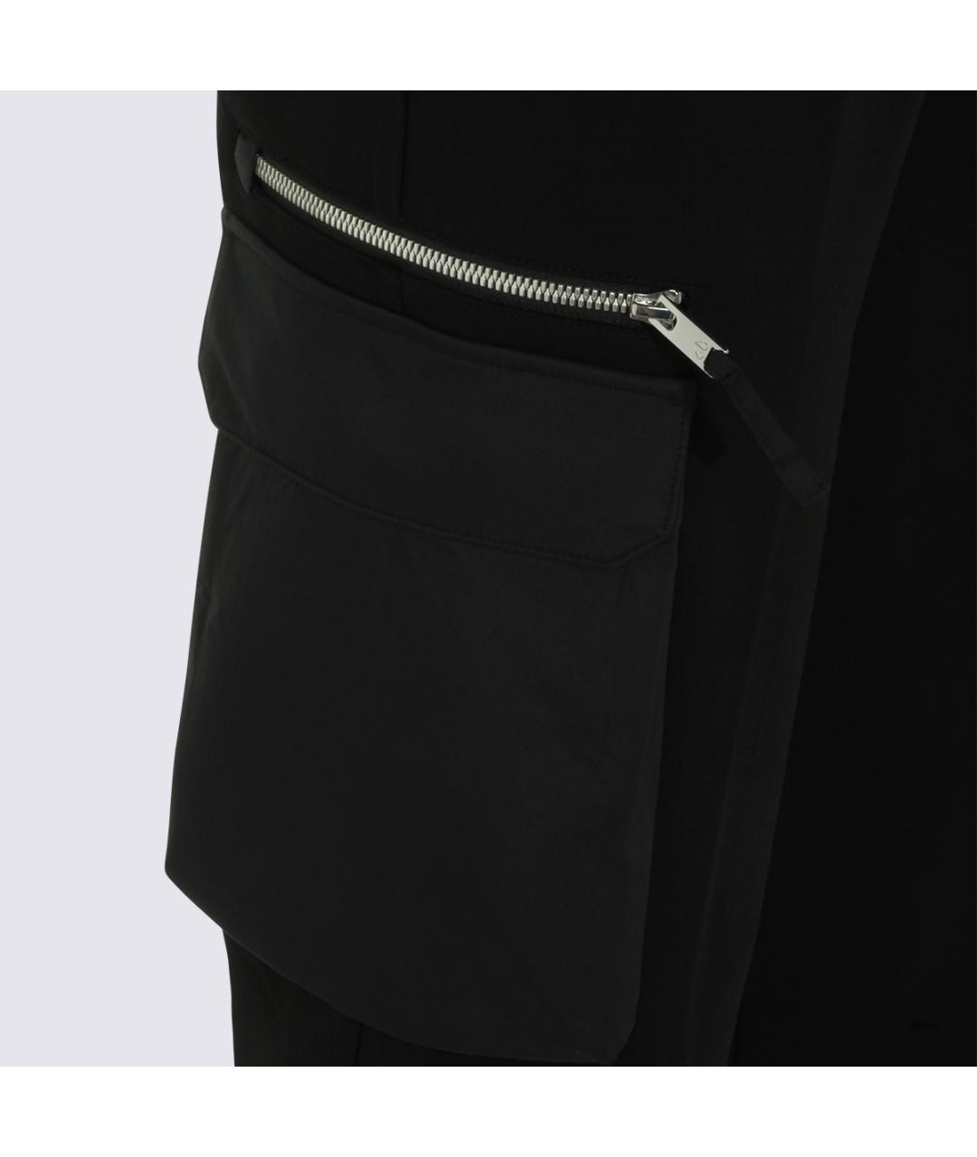 MOOSE KNUCKLES Черные хлопковые прямые брюки, фото 3