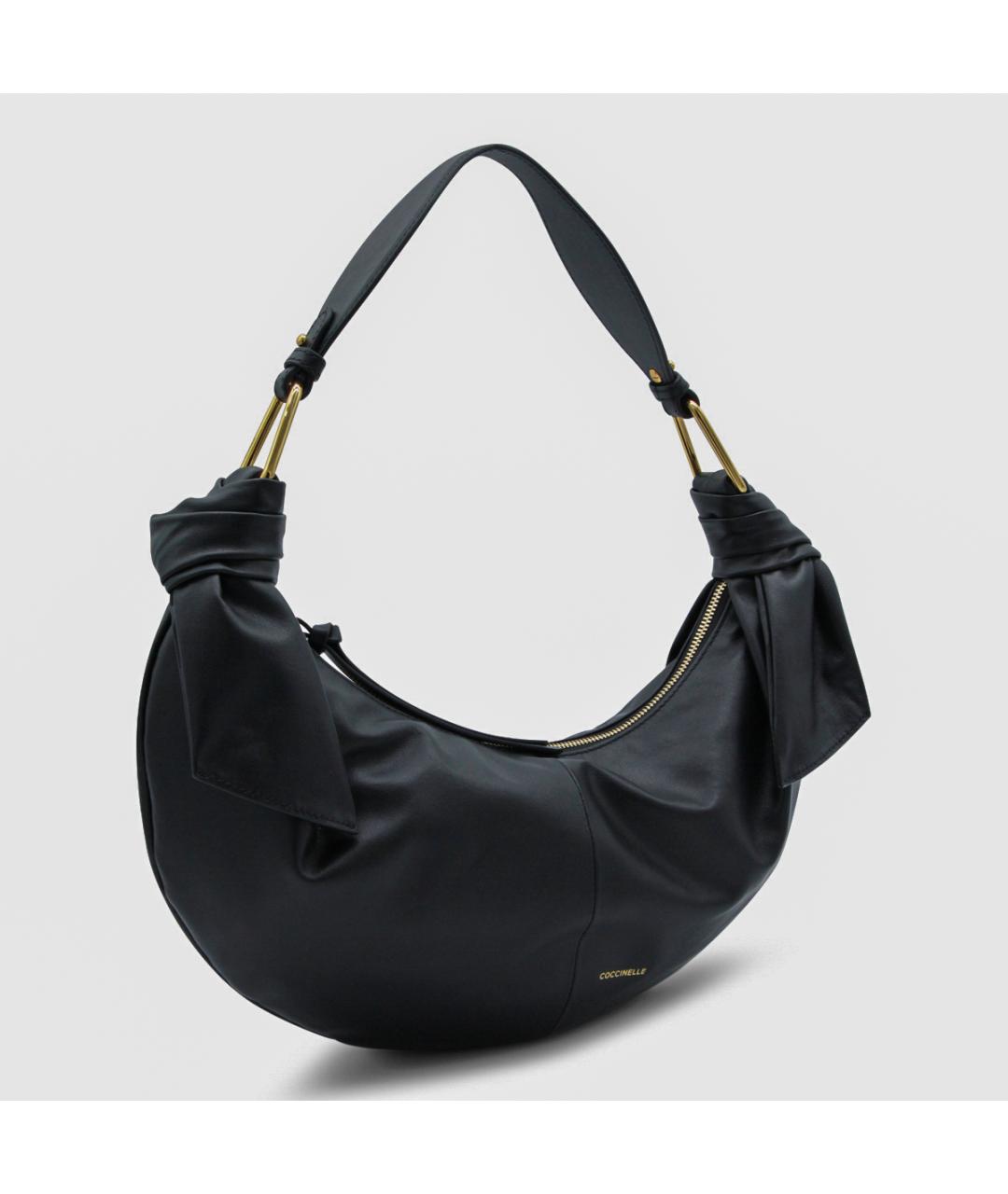 COCCINELLE Черная кожаная сумка через плечо, фото 2