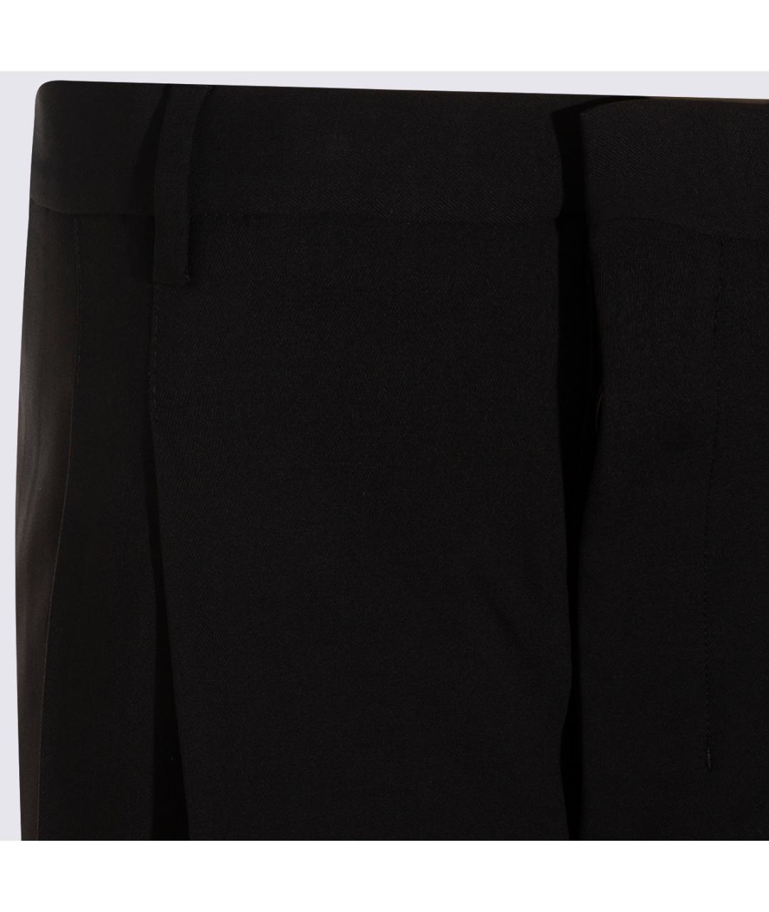 Ami Paris Черные шерстяные шорты, фото 3
