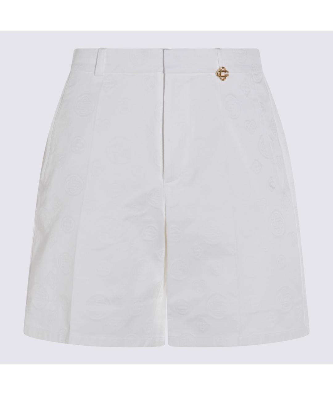 CASABLANCA Белые хлопковые шорты, фото 5