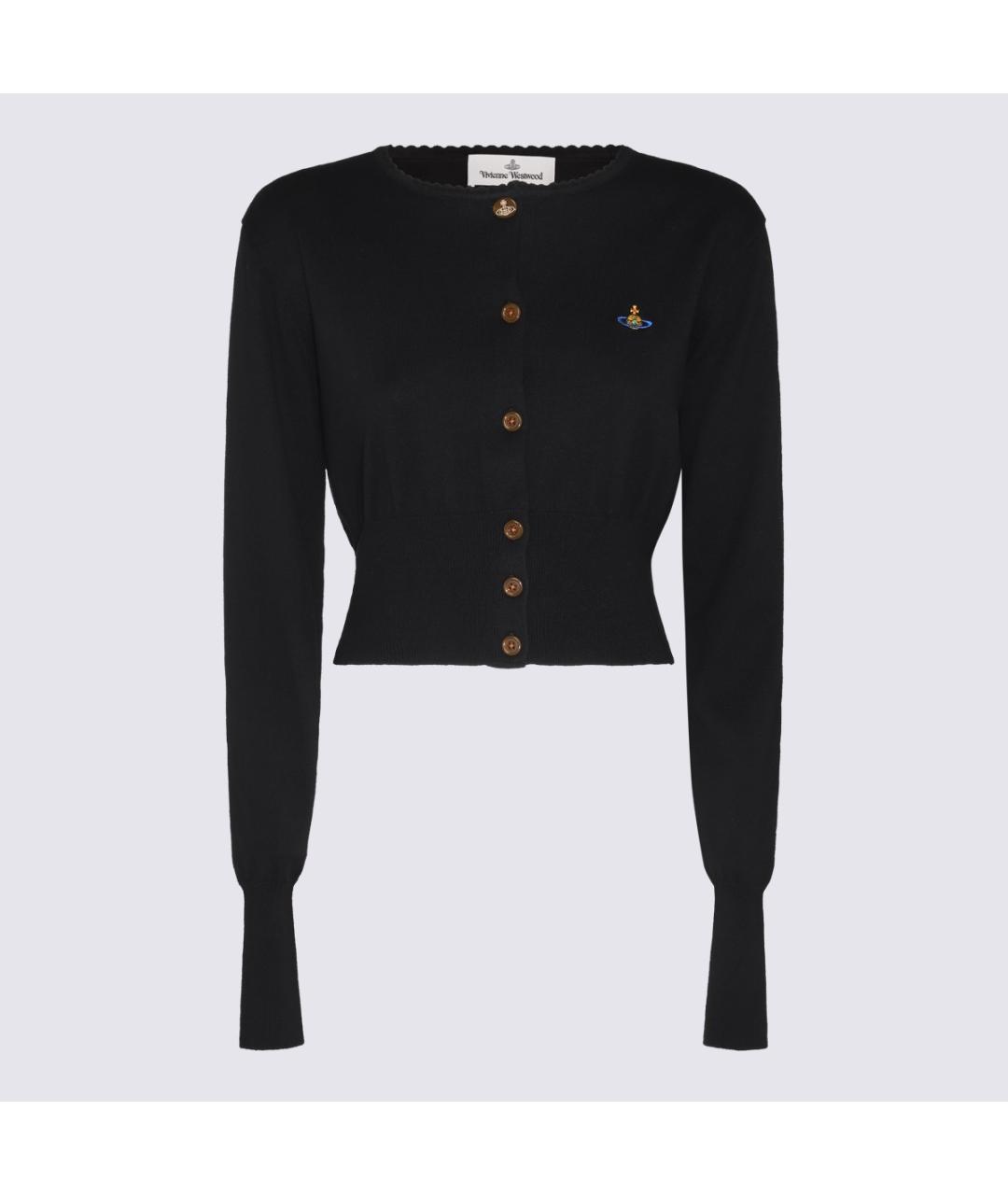 VIVIENNE WESTWOOD Черный шерстяной кардиган, фото 3