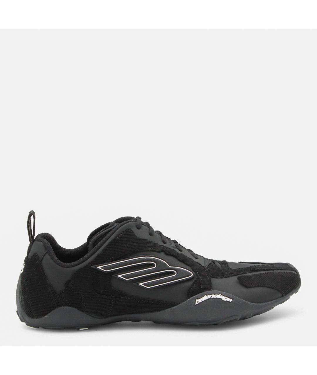 BALENCIAGA Черные текстильные низкие кроссовки / кеды, фото 5